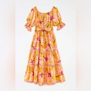 FARM Rio Banana Taste Midi Dress